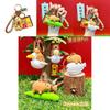 Adorable Capybara And Friends Cartoon Keychain Set Featuring Crocodile And Turtle Designs