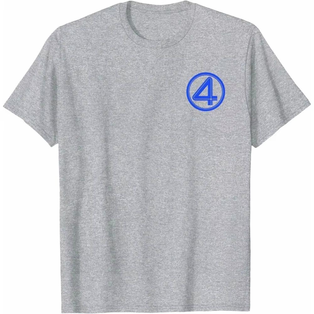 2026 New Fantastic Four Marvel TShirt Unisex Short Sleeve Premium Cotton Classic Fit Crew Neck Minimalist Top for Men Women