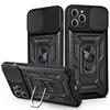 Cases For iPhone 16 15 14 13 12 11 Pro Max Plus Mini XR 8 7 Plus SE Shockproof Armor Slide Camera Lens Protection Cover