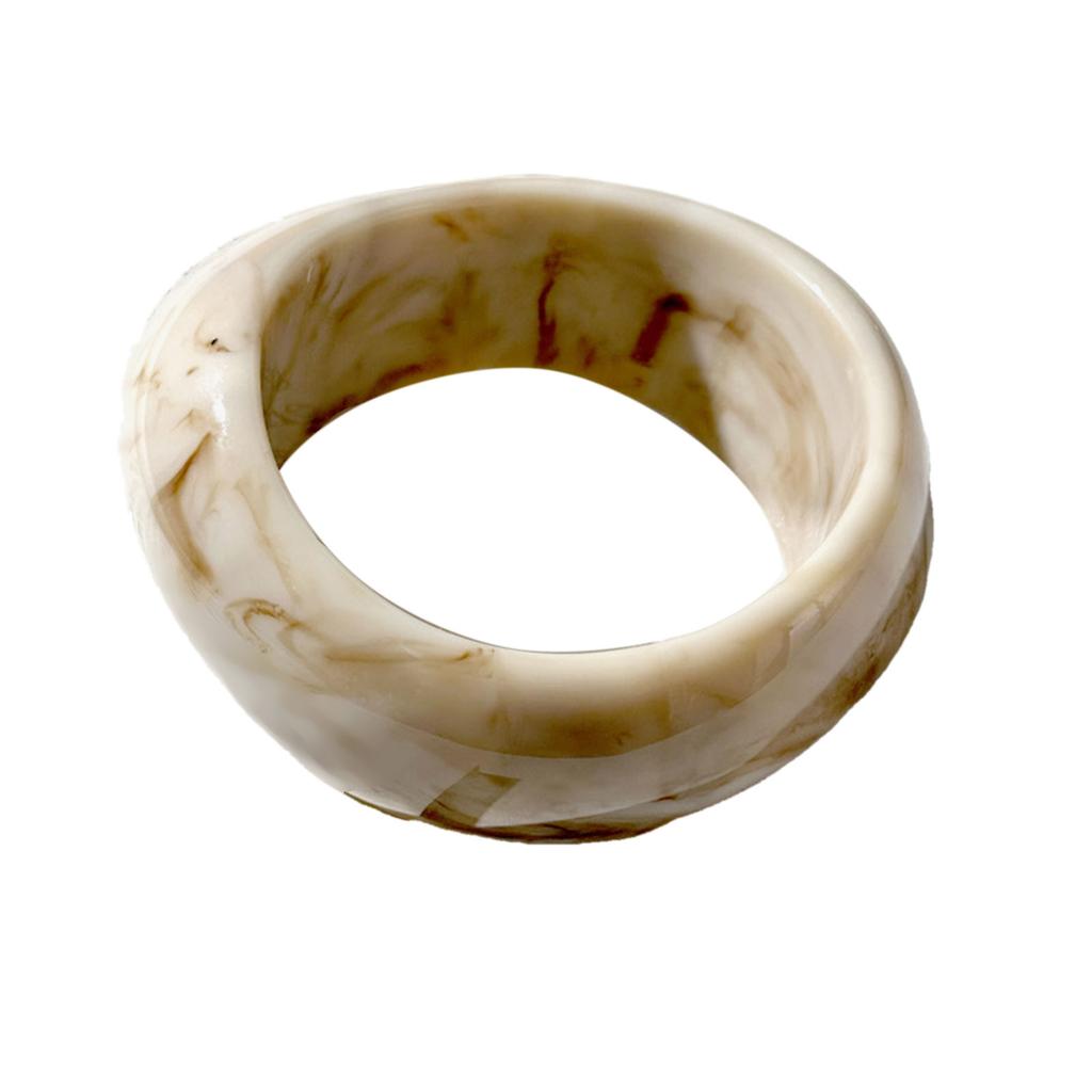 Eleganter Ombres Kaffeeharz-Armreif mit Farbverlaufsdesigns für Damen Modeschmuck Bequemes Modeaccessoire