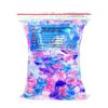 100-piece pack of five-in-one laundry pods with fragrance, softening, stain removal, and five-chamber design.