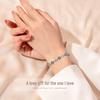 ALLOVE Ocean Heart Sterling Silver Bracelet for Women
