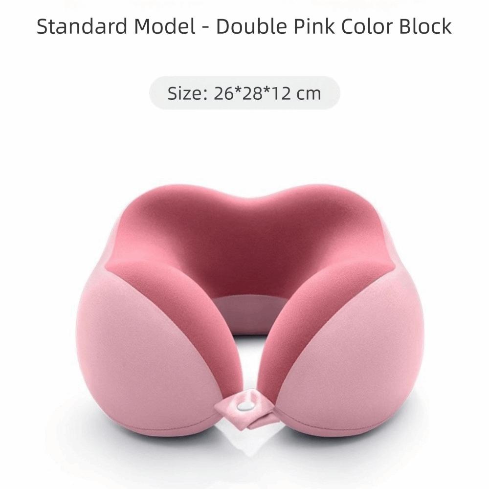 Slow Rebound U-Shaped Neck Pillow Machine-Washable Cover Soft Material Memory Foam Pillow Portable Design Pouch Included