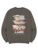 Ellamo Mountain Moon Sweatshirt Unisex Big Size S~4Xl (B Type)