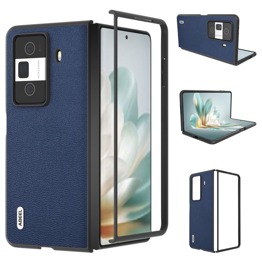 For Honor Magic Vs3 5G Case Genuine Cow Leather Hard PC Phone Back Cover