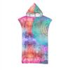 Adult Bath Towel Beach Towel Cape Geometric Print Hooded Bath Towel