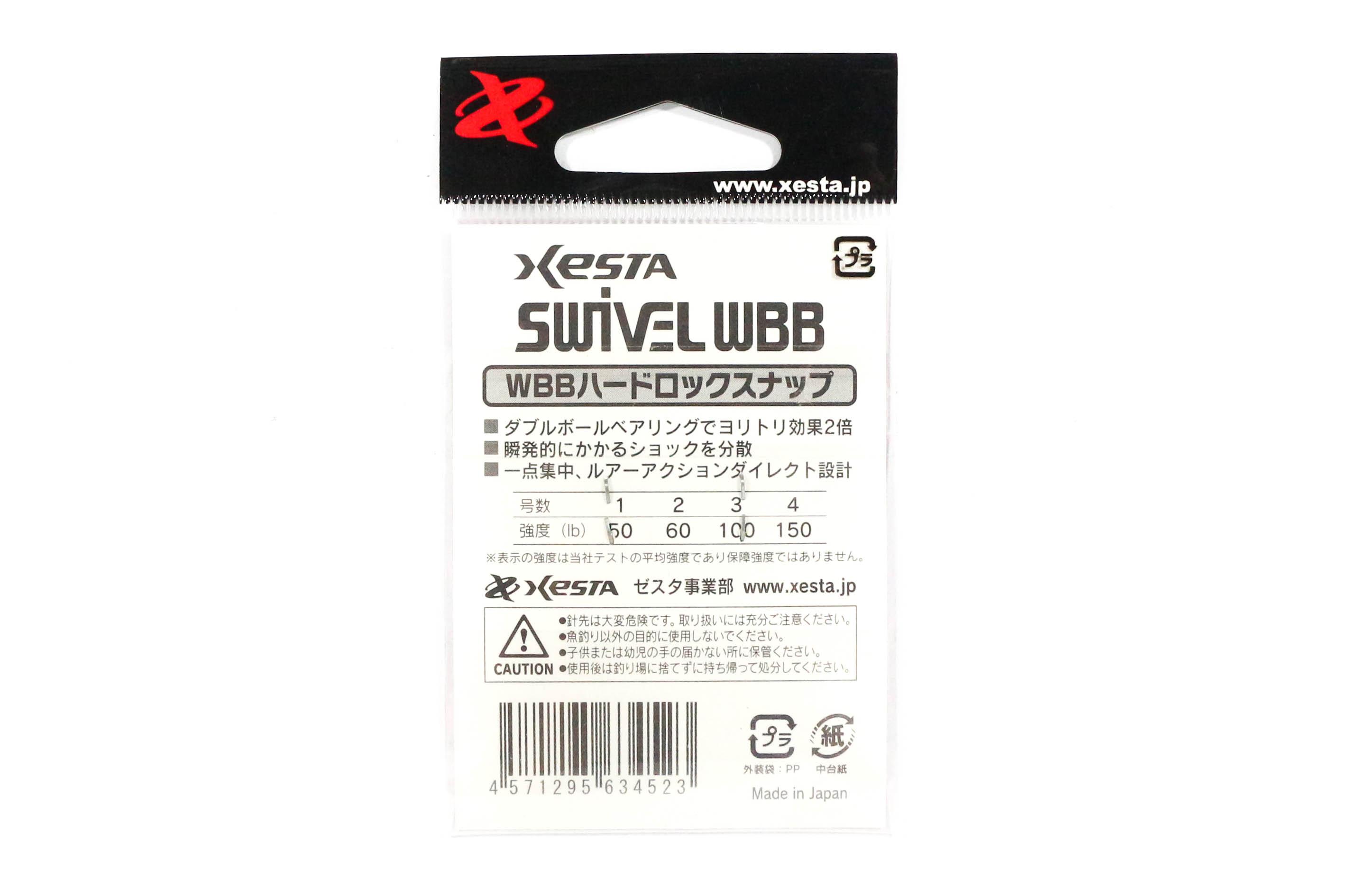 Acheter Xesta BB Hard Lock Snap Pivotant Taille 0 50 lb , 2 pièces (3694