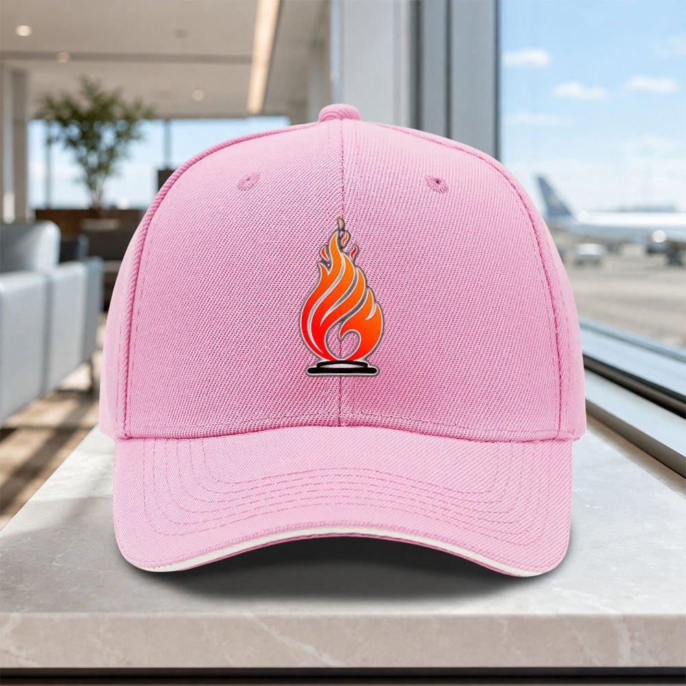 Flame Logo Adjustable Baseball Cap Unisex Lightweight Printed Hat for Outdoor Weddings Parties