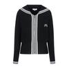 Martine Golf Full Open Knit Cardigan_Black