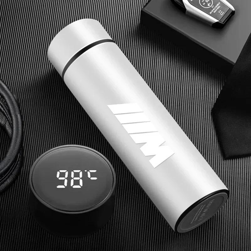 -500ml Car Smart Thermos Mug Stainless Steel ulated Water Bottle For BMW M X1 X2 X3 X5 X6 X7 E90 E60 E46 G20 G30 G32 F30 F40