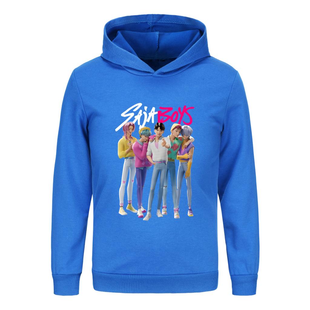 Kpop Witch Hunting Team Saja Boys Children's Warm Casual Hoodie Loose Fashionable Printed Comfortable Soft Daily