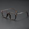 Occhiali da uomo oversize anti-luce blu con lenti piatte pronti per la prescrizione, montatura nera in TR90 anti-radiazioni