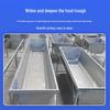 Heated Stainless Steel & Plastic Feed and Water Trough for Sheep and Cattle