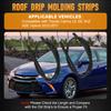 Left and Right Car Roof Rubber Drip Side Finish Moulding Seal Strips Rubber for Toyota Camry LE SE XLE XSE Hybrid 2012-2017