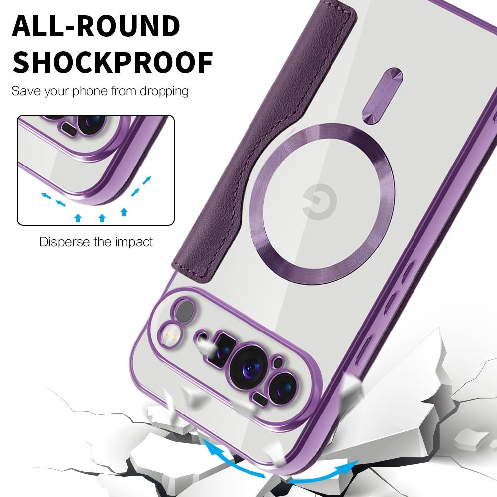 Wireless Charging Flip Case for Google Pixel 9A 8A 7A 9Pro XL 10Pro 9 10 Magnetic Wallet Case Cards Slot Leather Case Anti Fall