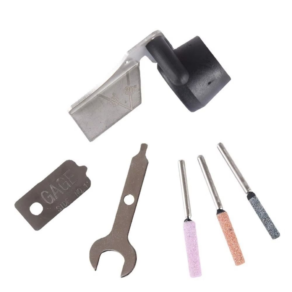 6pcs Adjustable Sharpening Angle Chainsaw Sharpening Attachment Kit Chainsaw Parts Gardening Tools