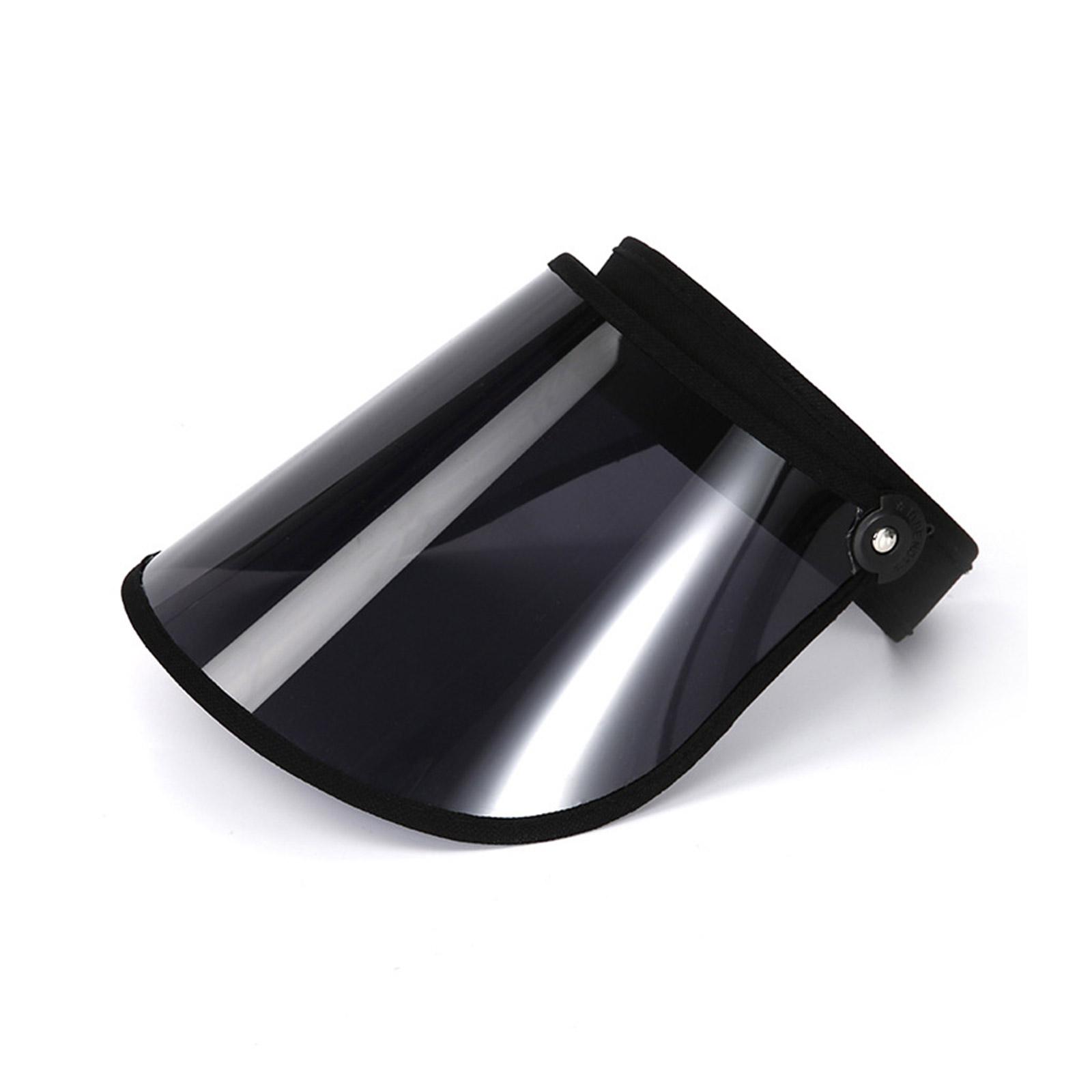 

Шляпа от солнца для женщин-подростков, унисекс, уличная черная шляпа с козырьком с широкими полями, сезон: весна-лето, анти-УФ-шляпа, прозрачный дизайн чёрный