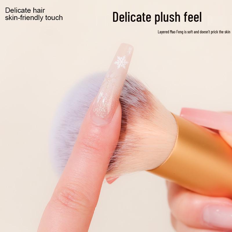 2025 Fluffy Soft Short Handle Nail Cleaning Brush - Flat Head Dust & Surface Tool