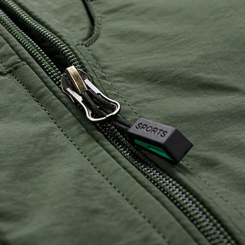 Jeep Men's Spring/Fall Stand-Collar Multi-Pocket Utility Vest