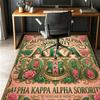 Alpha Kappa Alpha Pattern Rug, Indoor/Outdoor Mat, for Picnic, Gameroom, Bedroom, Office, Living Room, Home Decor Carpet, Birthday Gift