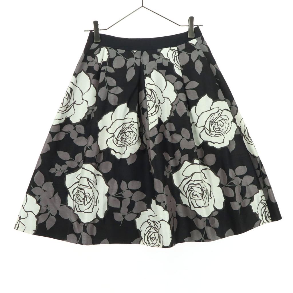 M'S GRACY made in Japan Flowers, Multicolor Midi length Gathered skirt 36 Women Used