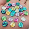 100pcs 10mm Round Resin Rhinestone Crystal Stone Beads Flatback For DIY Wedding Decoration -A59