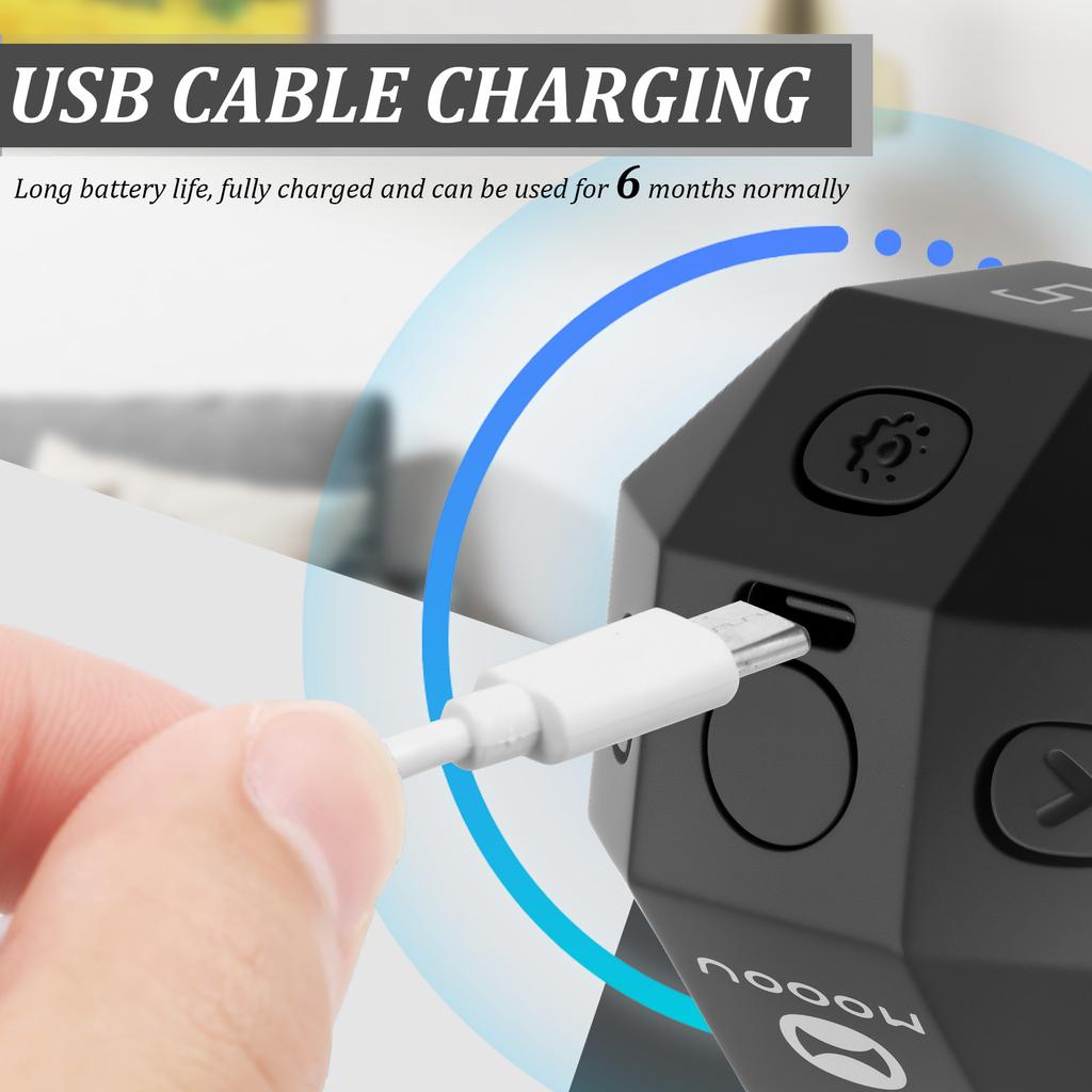 Productivity Cube Timer Pomodoro Timer Gravity Sensor Flipping Countdown Cooking Study Mini Digital Timer Kitchen Accessories