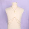 Body Necklace Women Fashion Geometric Body Cuban Chain Ladies Sexy Cross Chest Chain Jewelry Gift
