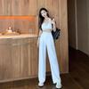 Wide Leg Pants for WOMEN'S Summer Thin High Waist Suit Pants
