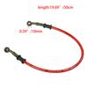 Motocykl Dirt Bike Opletená brzdová hadice Ocelové brzdové lanko Hydraulická trubka 28 stupňů Banjo 500mm-1200mm pro univerzální motocykl