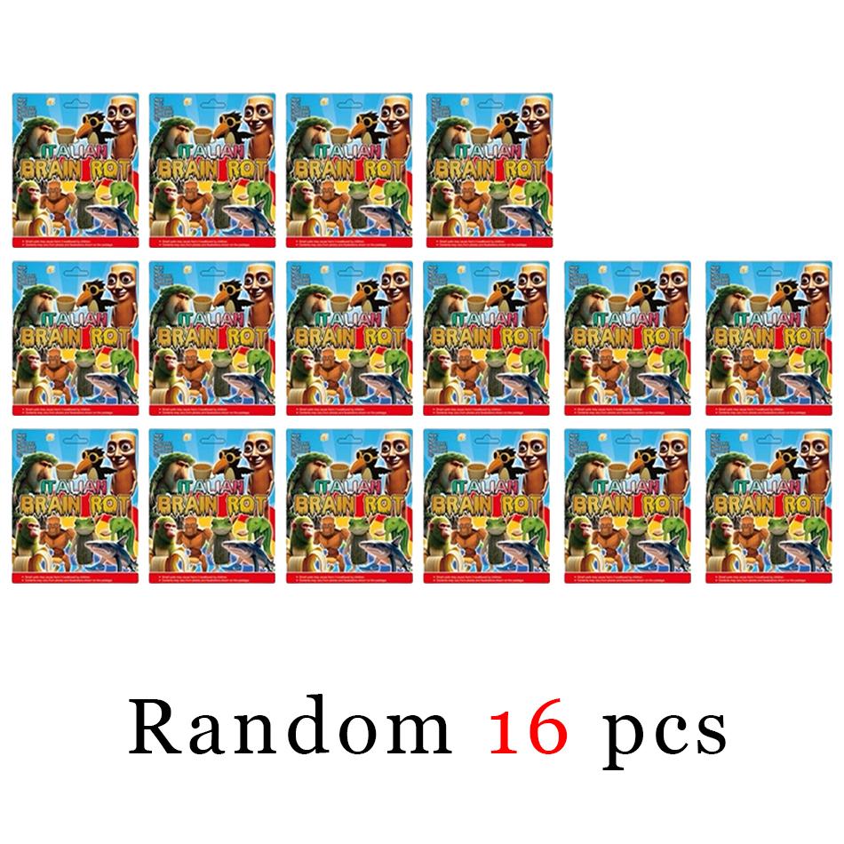 Italian Brainrot Tung Sahur Figure Toy Tralalero Tralala Figures Bombardino Crocodilo Shimpanzini Bananini Model Decor Doll Gift