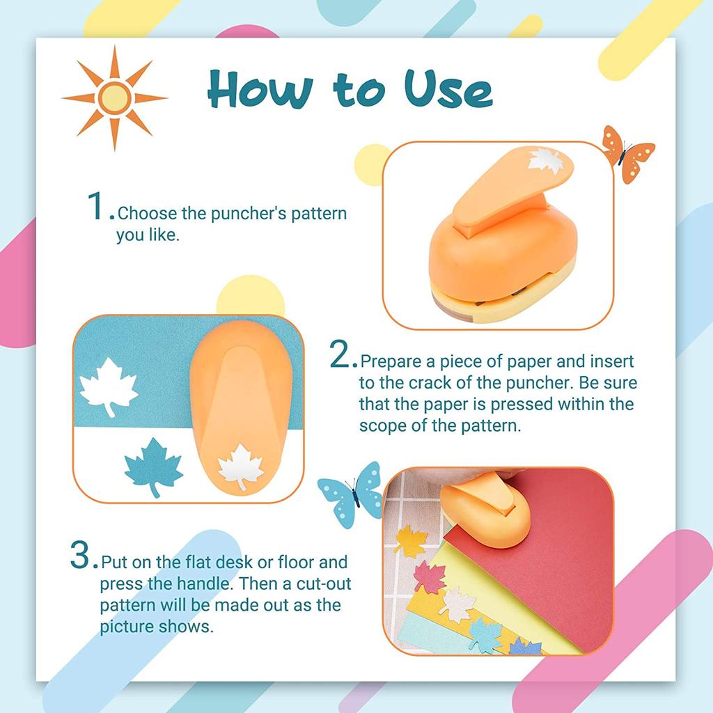 1.5 Inç Delgeç Diy Scrapbooking Kartları Dekorasyon Büyük Boy Akçaağaç Yaprağı Yumruk Şekli Kağıt Levha Ofis Sınıfı Malzemeleri