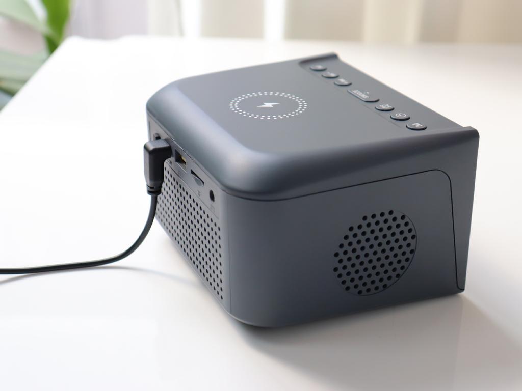 Wireless Charging for Speaker Alarm Clock with Display Screen Radio Hotel Bedside & Corporate Gift for Desktop Use