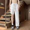 New loose casual pants men's Korean version trendy versatile pants summer thin pendant wide-leg mopping trousers