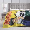 Ranma Saotome & Genma Saotome Blanket Velvet Textile Decor Anime Portable Super Soft Throw Blanket for Home Bedroom Rug Piece