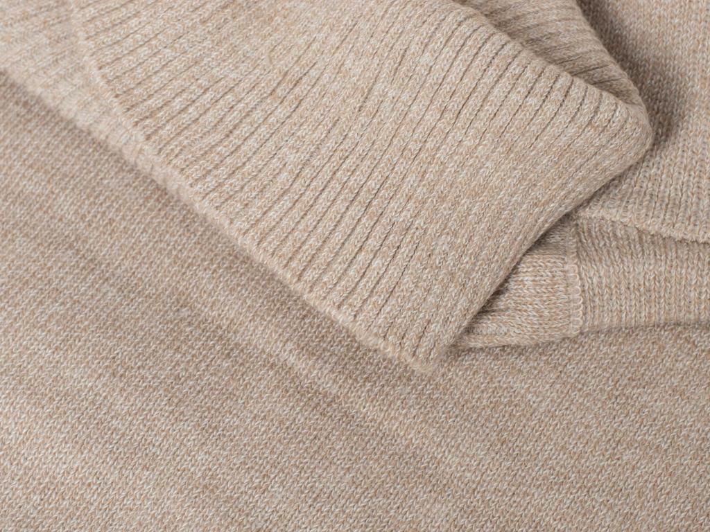 MEN'S TURTLENECK SWEATER - S8516 BEIGE M
