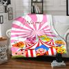 Custom Name Dreamy Friends Adventure blanket for Couch & Bed, Plush Cozy Fuzzy Blanket Super Soft & Warm Blankets for Fall and Winter. 0908125