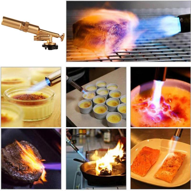 Tragbare Gasflamme Lötlampe Kupfer Messing Gasbrenner Lötung Lötmittel Hohe Temperatur Gasbrenner Schweißen Butan Kochflamme