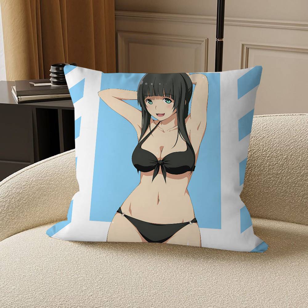 

Flying Witch Personalized Pillow Dust Cover Bedroom Kids Party Decoration Pillowcase Birthday Children Gift 12x12Inch