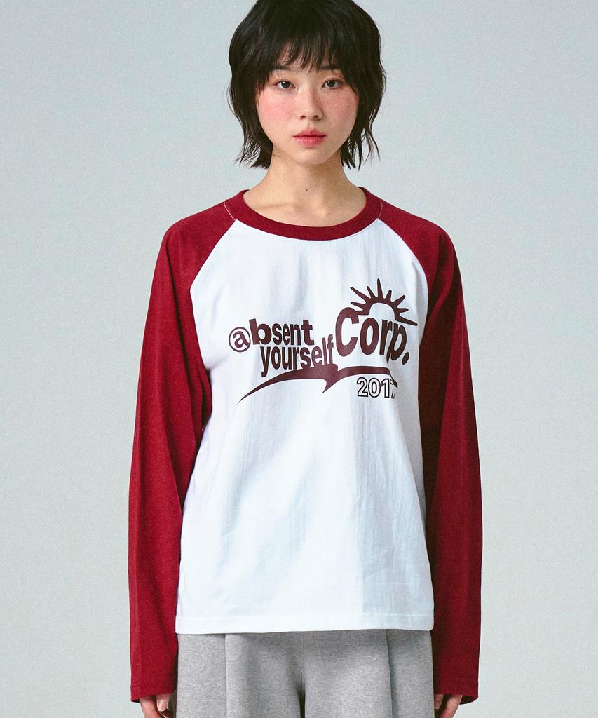 GRAVER [Unisex] Absent Raglan Long Sleeve T-Shirt_2 Colors