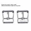 5pcs Square Center Bar Metal Replacement Buckle Single Prong Buckle  Leather Craft