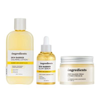 Trio Calmante para a Barreira da Pele (Loção EX 220ml + Sérum Glow 50ml + Creme Calmante Profundo 50ml)