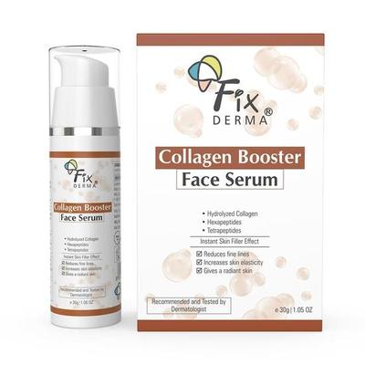 Fixderma Hydrolyzed Collagen Booster Face Serum | Collagen Serum for Face Face| Serum for Men & Women | Suitable for All Skin Types - 30g