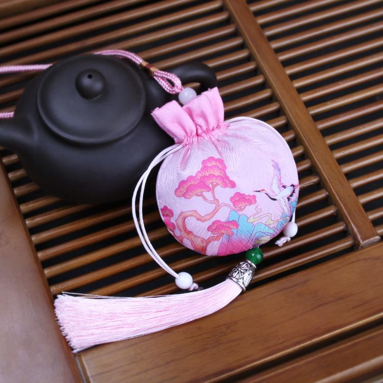 Embroidered Lavender Sachet: Dragon Boat Festival Car Pendant, Mosquito Repellent for Babies and Kids