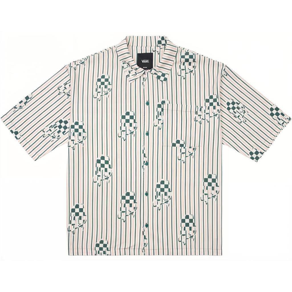 Vans X Asian Artist Collection Logo Casual Striped Polo Shirt Unisex Shirts Multicolor VN000HA7D731