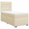 Maison Exclusive - Sommier à lattes de lit avec matelas Crème 100x200 cm Tissu
