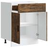 Vidaxl Kitchen Base Cabinet, Porto, Smoked Oak