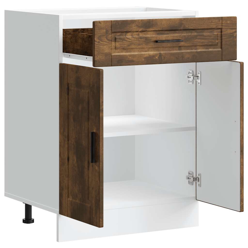 Vidaxl Kitchen Base Cabinet, Porto, Smoked Oak