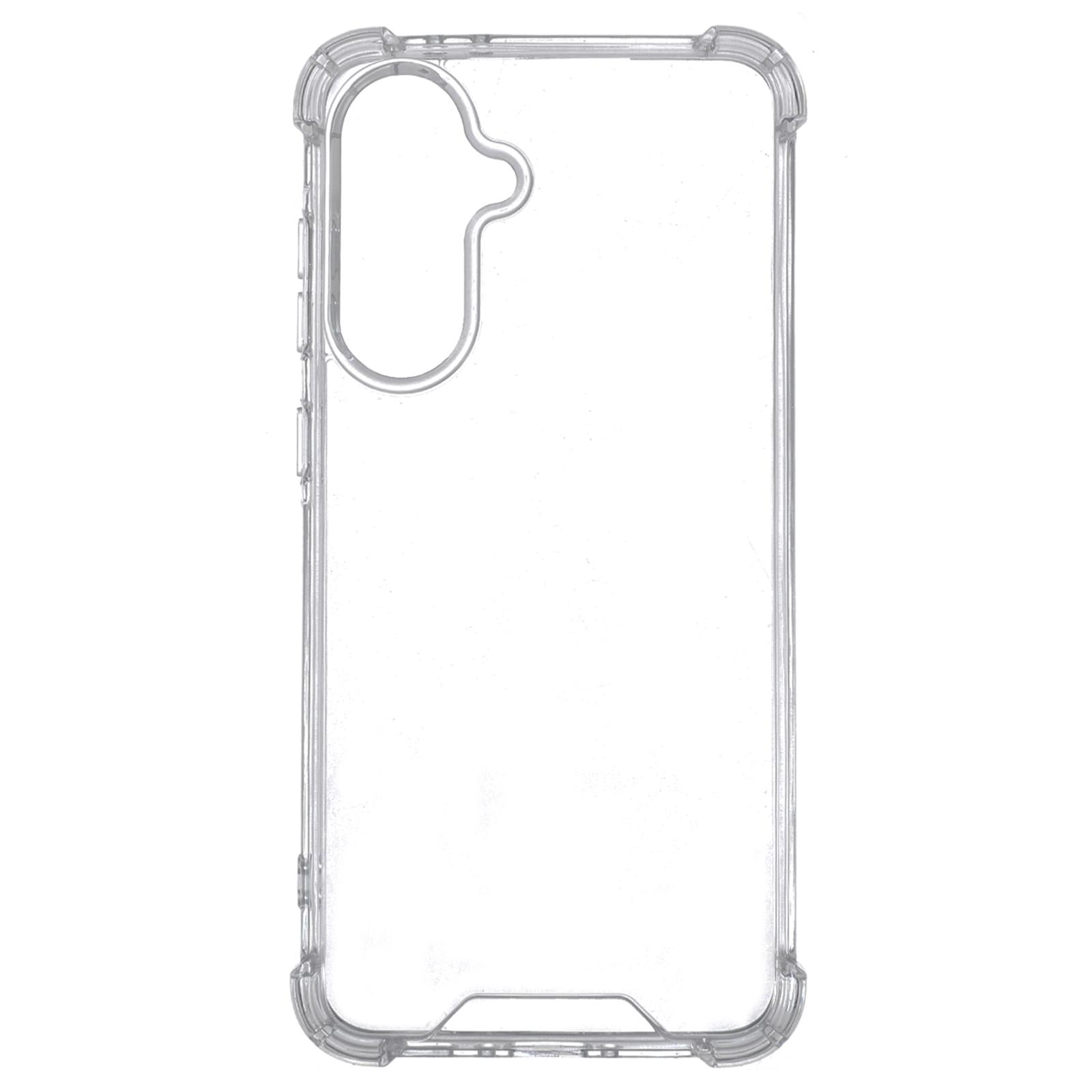 

For Samsung Galaxy A56 5G Clear Phone Case TPU+Acrylic 1.5mm Shockproof Back Cover Type A