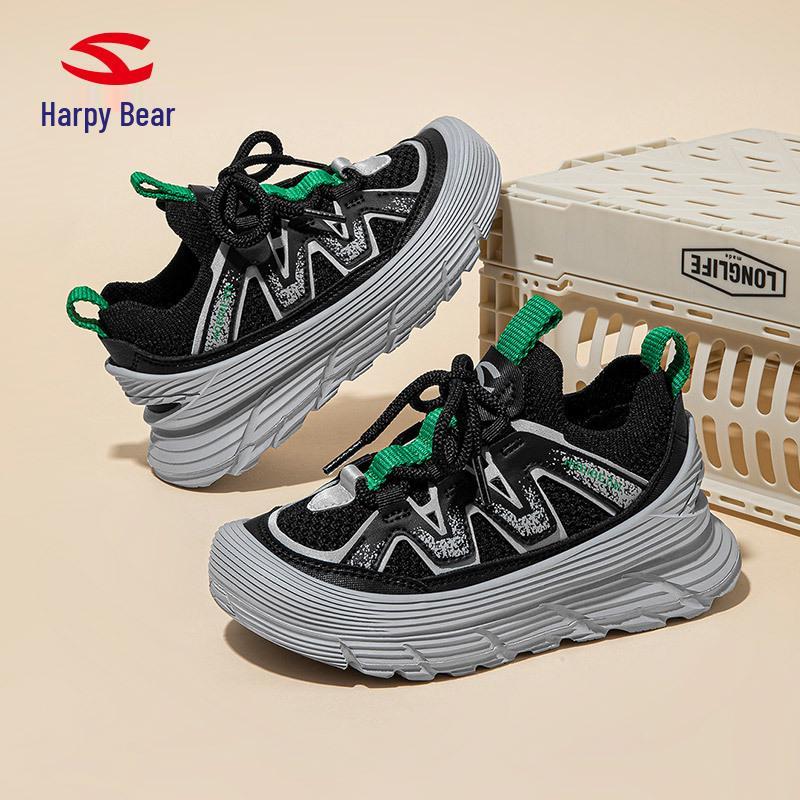 Happy Bear Kids' Breathable Mesh Lightweight Running Loafers - New Style Spring/Autumn Sports Shoes